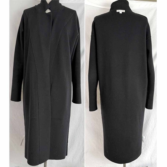J. Crew Women Small Black Open-Front Long ELLA Sweater Blazer EUC // Fair Trade - Picture 6 of 6